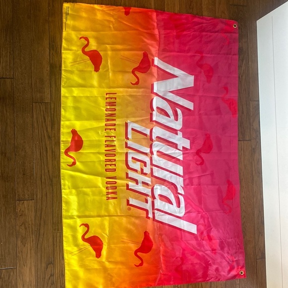 Natural Light Lemonade Flavored Vodka flamingo bright colored flag - Picture 1 of 4